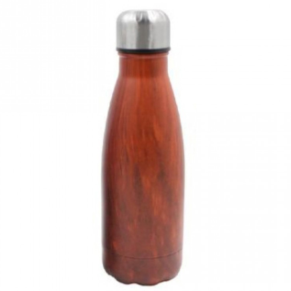 Ανοξείδωτο Θερμός 350ml με Εφέ Ξύλου - Woof Effect Thermos σε Διάφορα Χρώματα